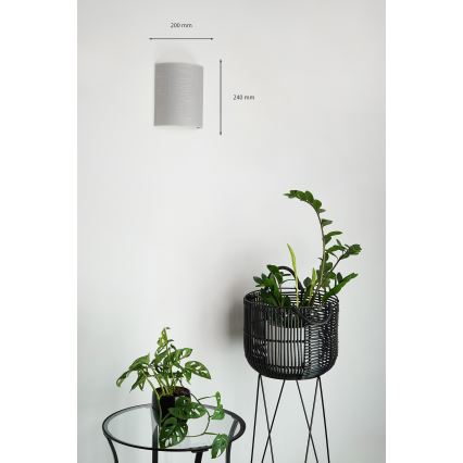 Brilagi - Fali lámpa SEMI 1xE27/15W/230V átm. 20 cm szürke