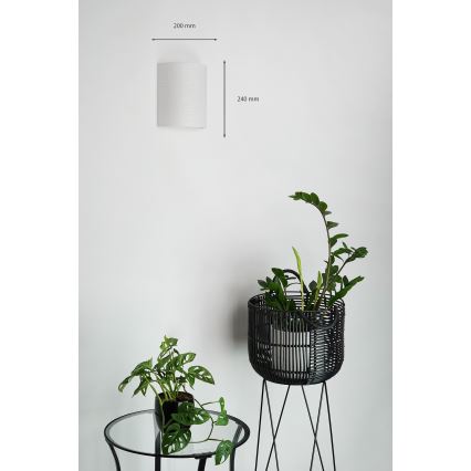 Brilagi - Fali lámpa SEMI 1xE27/15W/230V átm. 20 cm világos szürke
