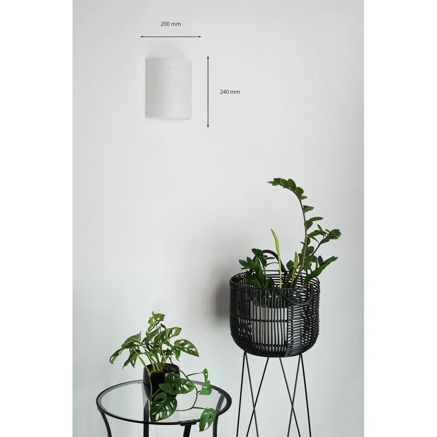 Brilagi - Fali lámpa SEMI 1xE27/15W/230V átm. 20 cm világos szürke