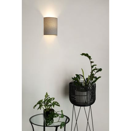 Brilagi - Fali lámpa SEMI 1xE27/15W/230V átm. 20 cm világos szürke