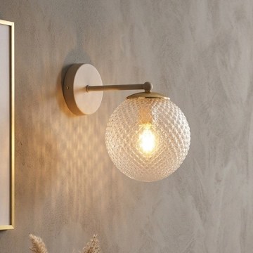 Brilagi - Fali lámpa STELLA 1xE27/60W/230V bézs/arany