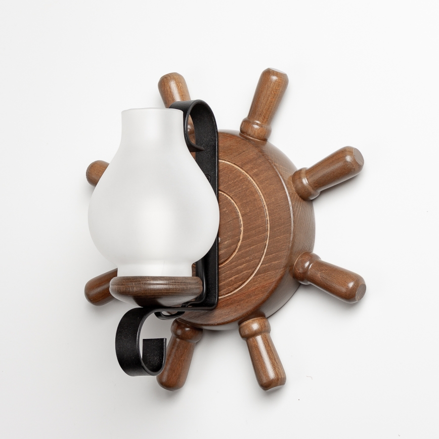 Brilagi - Fali lámpa TIMONA 1xE14/40W/230V bükkfa/dió