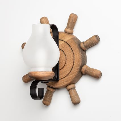 Brilagi - Fali lámpa TIMONA 1xE14/40W/230V bükkfa