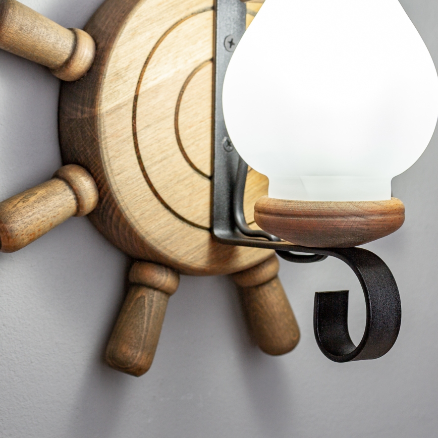 Brilagi - Fali lámpa TIMONA 1xE14/40W/230V bükkfa