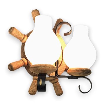 Brilagi - Fali lámpa TIMONA 2xE14/40W/230V bükkfa