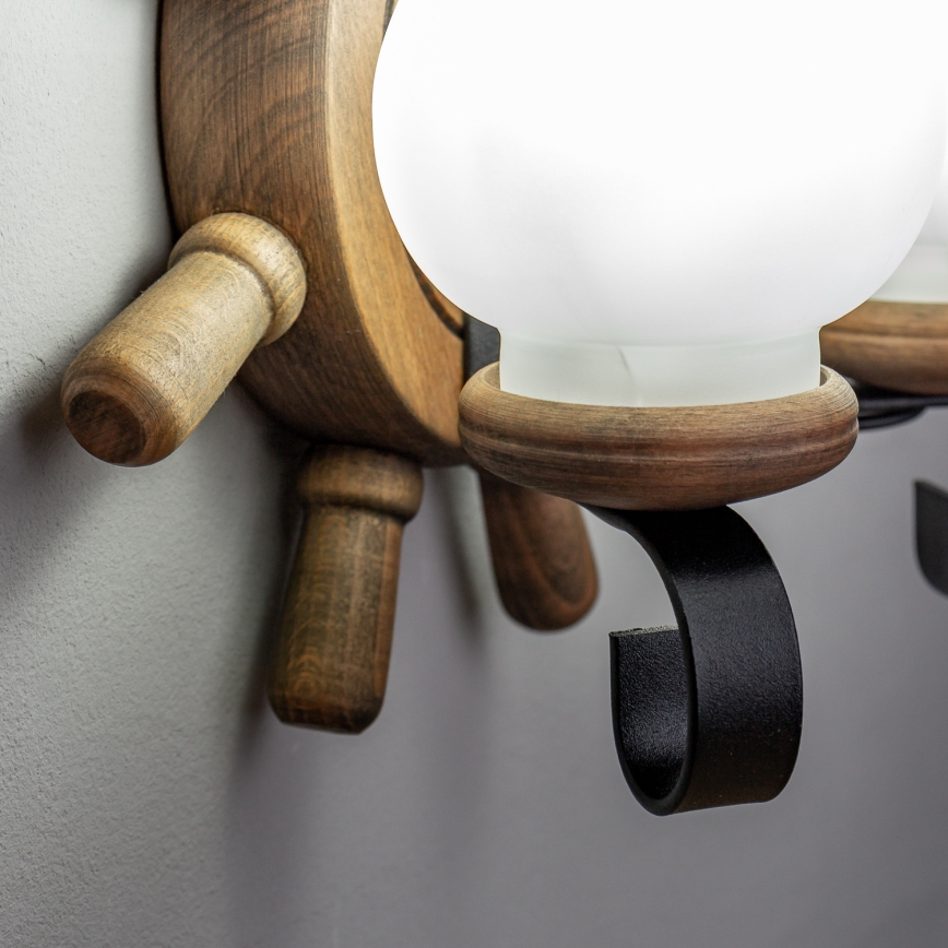 Brilagi - Fali lámpa TIMONA 2xE14/40W/230V bükkfa