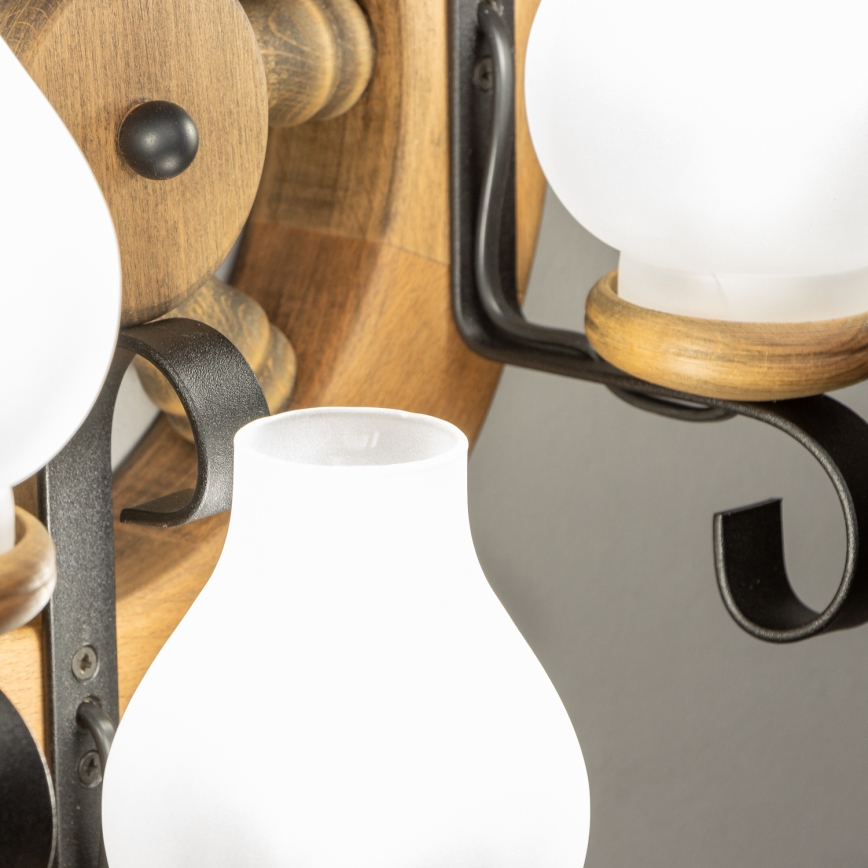 Brilagi - Fali lámpa TIMONA 3xE14/40W/230V bükkfa