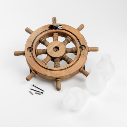 Brilagi - Fali lámpa TIMONA 3xE14/40W/230V bükkfa