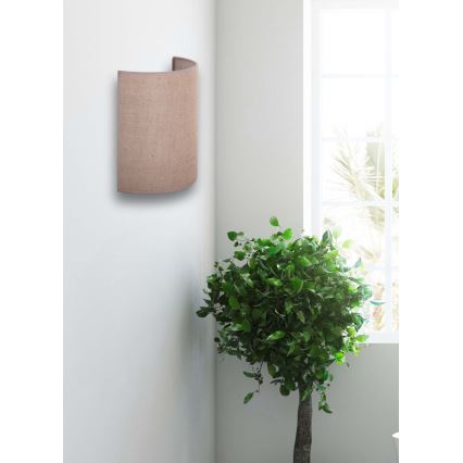 Brilagi - Fali lámpa VELVET 1xE27/40W/230V barna