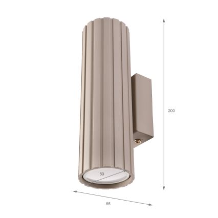 Brilagi - Fali lámpatest CRISPINA 2xGU10/10W/230V 20 cm bézs