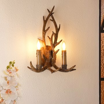 Brilagi - Fali lámpatest DEER 2xE14/10W/230V agancs