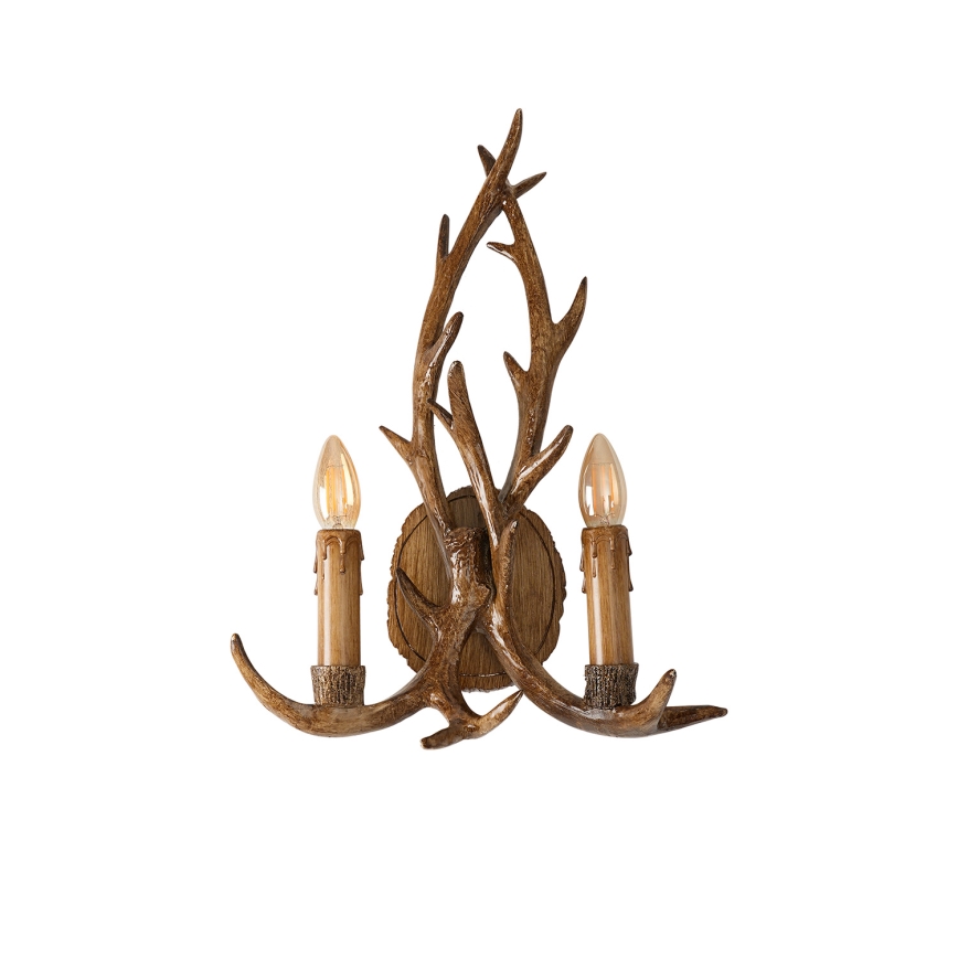 Brilagi - Fali lámpatest DEER 2xE14/10W/230V agancs