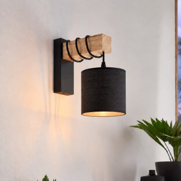 BRILAGI - Fali lámpatest NUBILA 1xE27/60W/230V barna/fekete