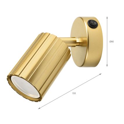 Brilagi - Fali spotlámpa CRISPINA 1xGU10/10W/230V arany