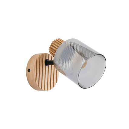 Brilagi - Fali spotlámpa HYGGE 1xE14/15W/230V fa/füstszínű
