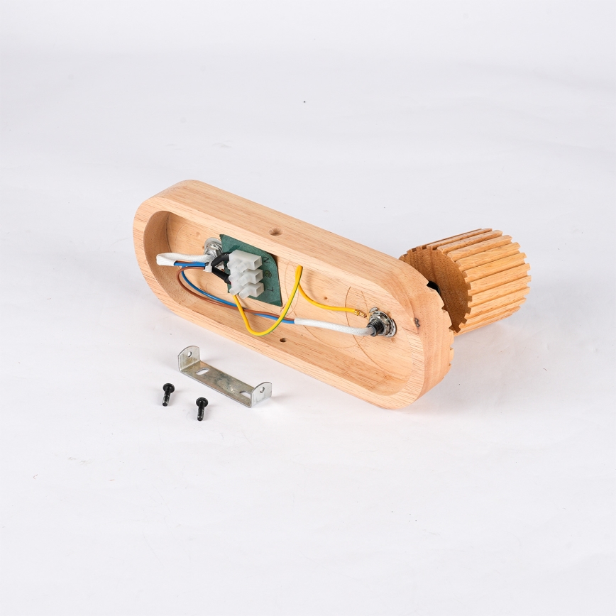 Brilagi - Falra szerelhető spotlámpa MODERN WOOD 1xG9/5W/230V + 1xGU10/8W fa