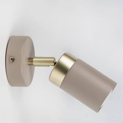 Brilagi - Fali spotlámpa POKER 1xGU10/25W/230V bézs/arany