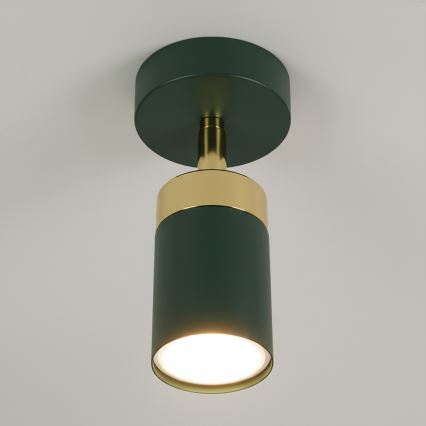 Brilagi - Fali spotlámpa POKER 1xGU10/25W/230V zöld/arany