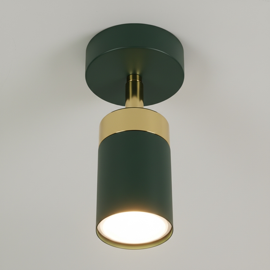 Brilagi - Fali spotlámpa POKER 1xGU10/25W/230V zöld/arany