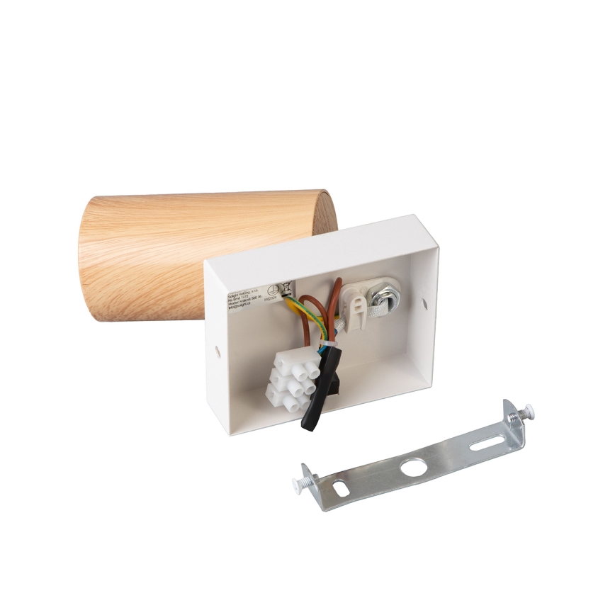 Brilagi - Fali spotlámpa SELE 1xGU10/30W/230V fehér/tölgy dekor
