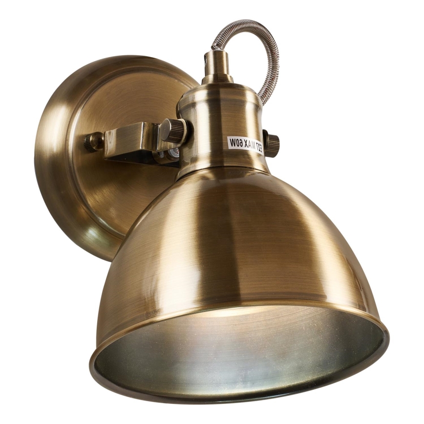 Brilagi - Fali spotlámpa TECHNO 1xE27/60W/230V bronz