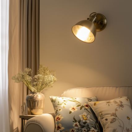 Brilagi - Fali spotlámpa TECHNO 1xE27/60W/230V bronz