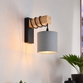 BRILAGI - Falra szerelhető lámpatest NUBILA 1xE27/60W/230V barna/fekete/világosszürke