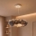 Brilagi - FEATHER LED csillár kábelen 3xE27/40W/230V + 3xLED/3W, átm. 50 cm, szürke