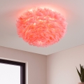 Brilagi - FEATHER mennyezeti lámpatest 3xE27/40W/230V átm. 50 cm rózsaszín
