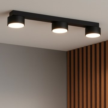 Brilagi - Fekete spotlámpa 3xGX53/12W/230V