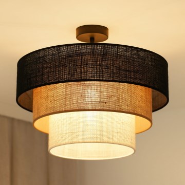 Brilagi - Felületre szerelhető ASPEN LUNETA mennyezeti lámpa 1xE27/15W/230V, átmérő 45 cm, fekete/beige/krém