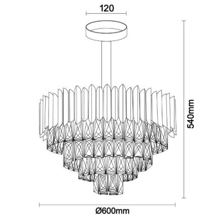Brilagi - Felületre szerelhető CARLOS csillár 9xE14/40W/230V átm. 60 cm