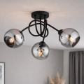 Brilagi - Felületre szerelhető csillár 3xE27/60W/230V fekete/füstszürke