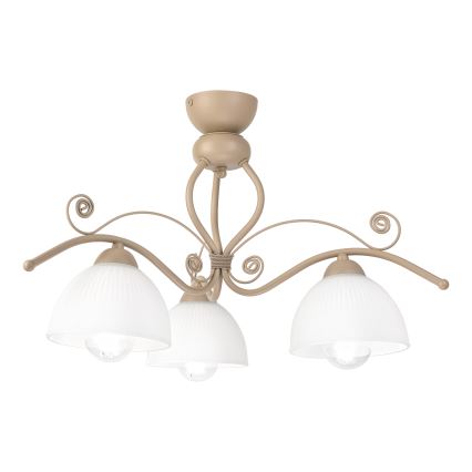 Brilagi - Felületre szerelhető csillár ANTICO MODERN 3xE27/60W/230V bézs