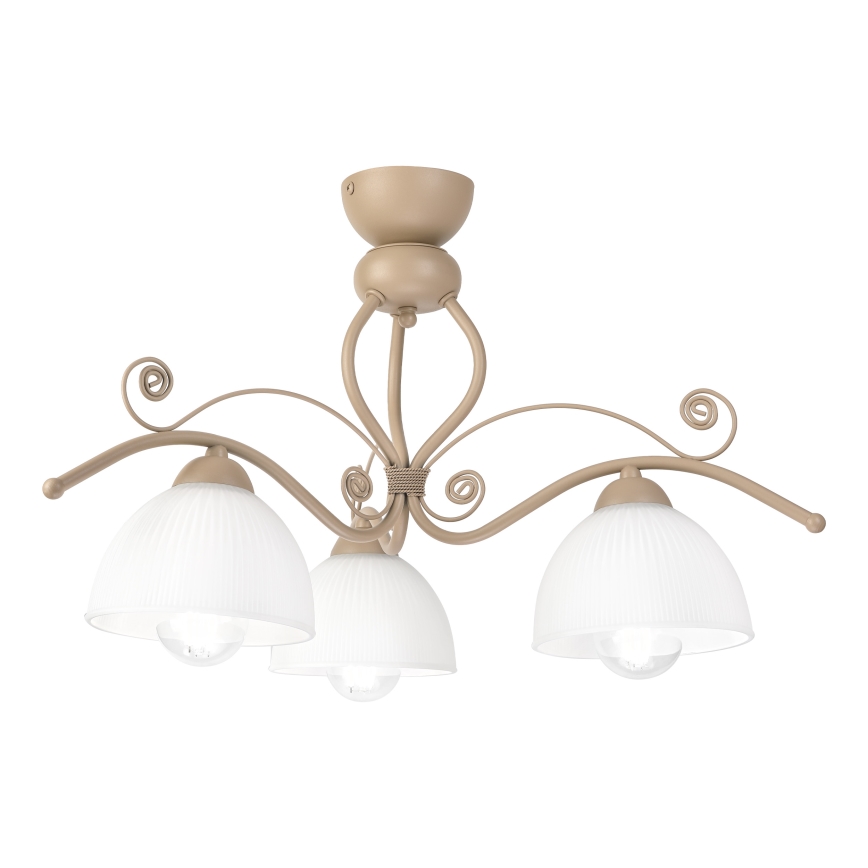 Brilagi - Felületre szerelhető csillár ANTICO MODERN 3xE27/60W/230V bézs