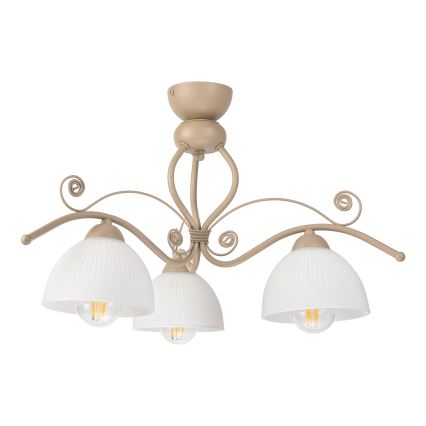 Brilagi - Felületre szerelhető csillár ANTICO MODERN 3xE27/60W/230V bézs