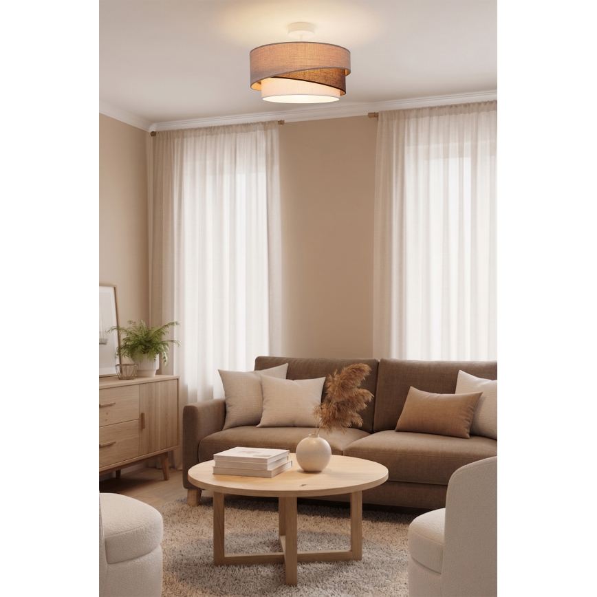 Brilagi - Felületre szerelhető csillár ARROW 1xE27/60W/230V átm. 45 cm bézs/barna/fehér