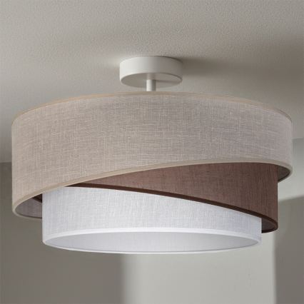 Brilagi - Felületre szerelhető csillár ARROW 1xE27/60W/230V átm. 45 cm bézs/barna/fehér