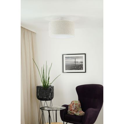 Brilagi - Felületre szerelhető csillár BOUCLE ROLLER 1xE27/15W/230V átm. 45 cm krémes