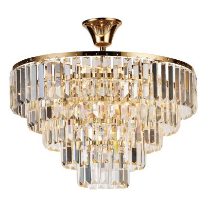 Brilagi - Felületre szerelhető csillár CRYSTAL 5xE14/40W/230V arany