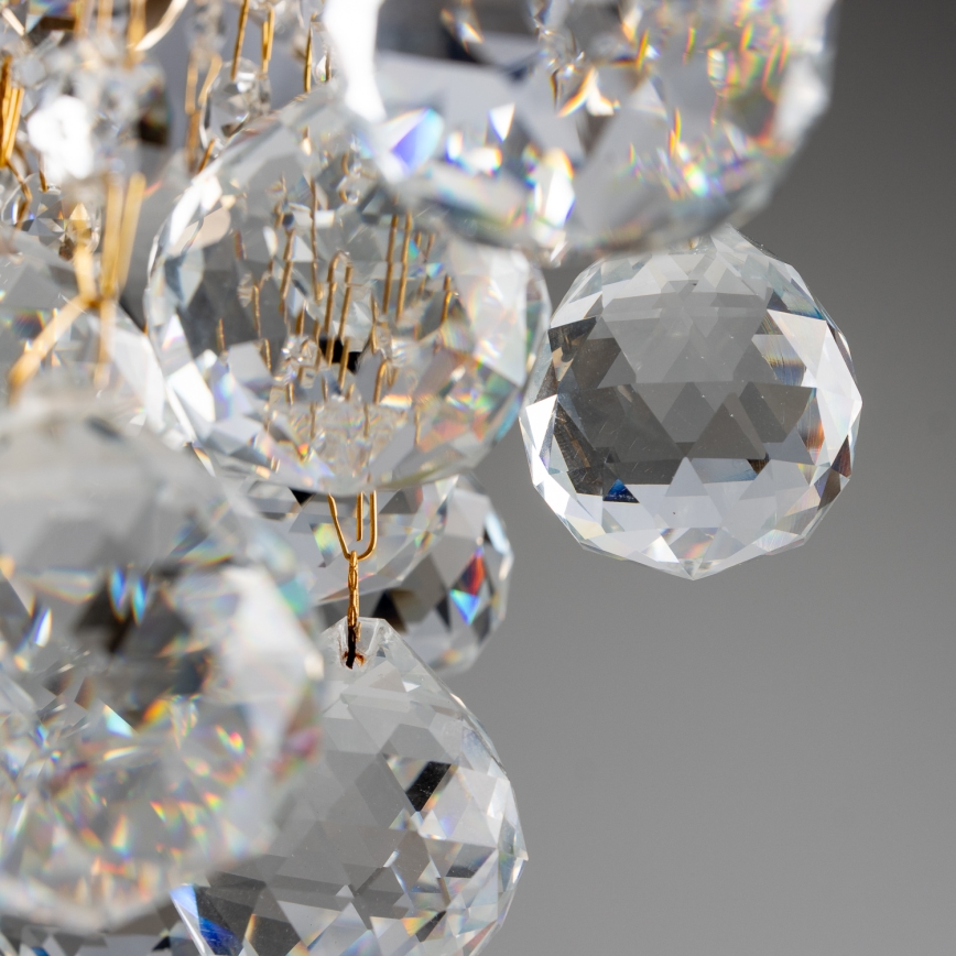 Brilagi - Felületre szerelhető csillár CRYSTAL 6xE14/60W/230V arany