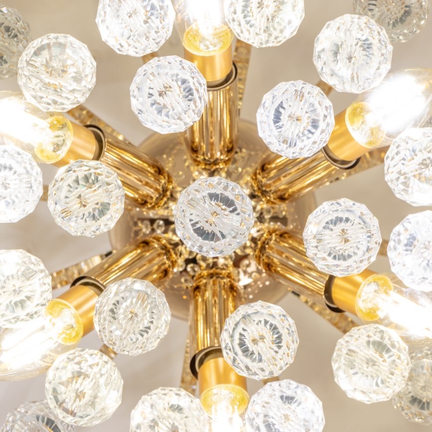 Brilagi - Felületre szerelhető csillár CRYSTAL 6xE14/60W/230V arany