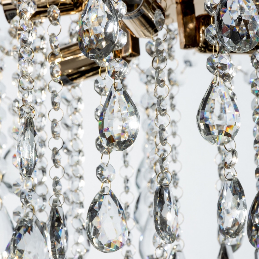 Brilagi - Felületre szerelhető csillár CRYSTAL 6xE14/60W/230V arany