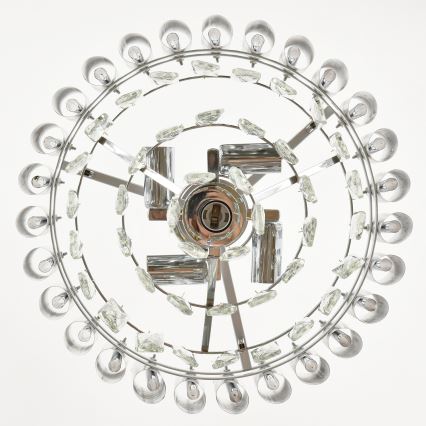 Brilagi - Felületre szerelhető csillár ECLIPSE 5xE14/10W/230V átm. 38 cm ezüst