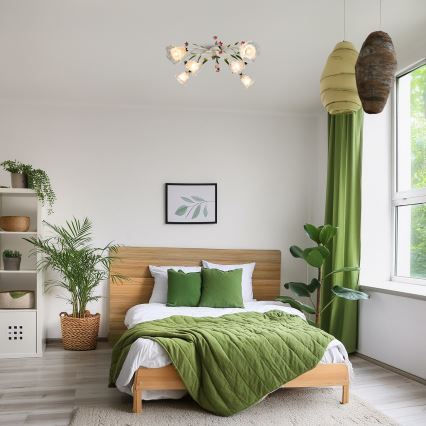 Brilagi - Felületre szerelhető csillár FLORA 6xE14/60W/230V