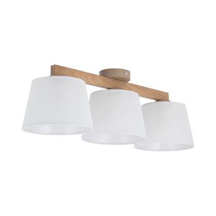 Brilagi - Felületre szerelhető csillár LATTE SABIA 3xE27/15W/230V fenyő/fehér