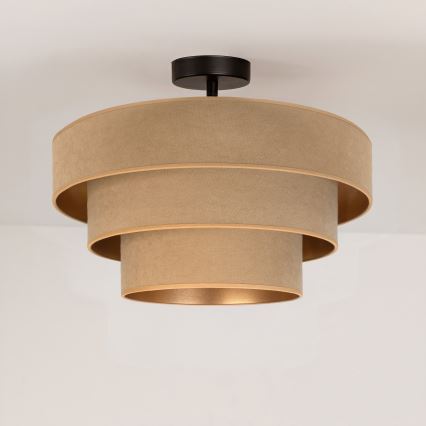 Brilagi - Felületre szerelhető csillár LUNETA 1xE27/60W/230V Ø 40 cm bézs/arany