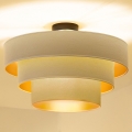 Brilagi - Felületre szerelhető csillár LUNETA 1xE27/60W/230V Ø 40 cm krémszínű/arany
