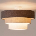 Brilagi - Felületre szerelhető csillár LUNETA 1xE27/60W/230V Ø 40 cm szürke/krémszínű/fehér