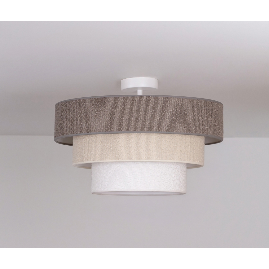 Brilagi - Felületre szerelhető csillár LUNETA 1xE27/60W/230V Ø 40 cm szürke/krémszínű/fehér